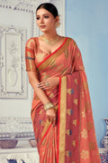 Cotton Saree Watermelon Pink Cotton Saree saree online