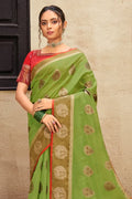 green saree