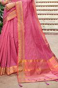 pink saree