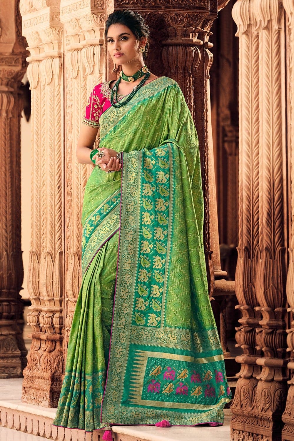 Page 2 | Banarasi Saree - Buy Latest Designer Banarasi Silk Saree Online -  Utsav Fashion