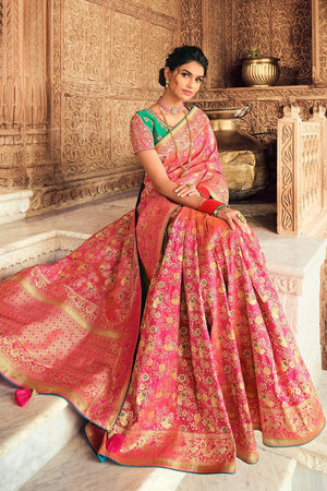 Buy Pink Sarees for Women by Choiceit Online