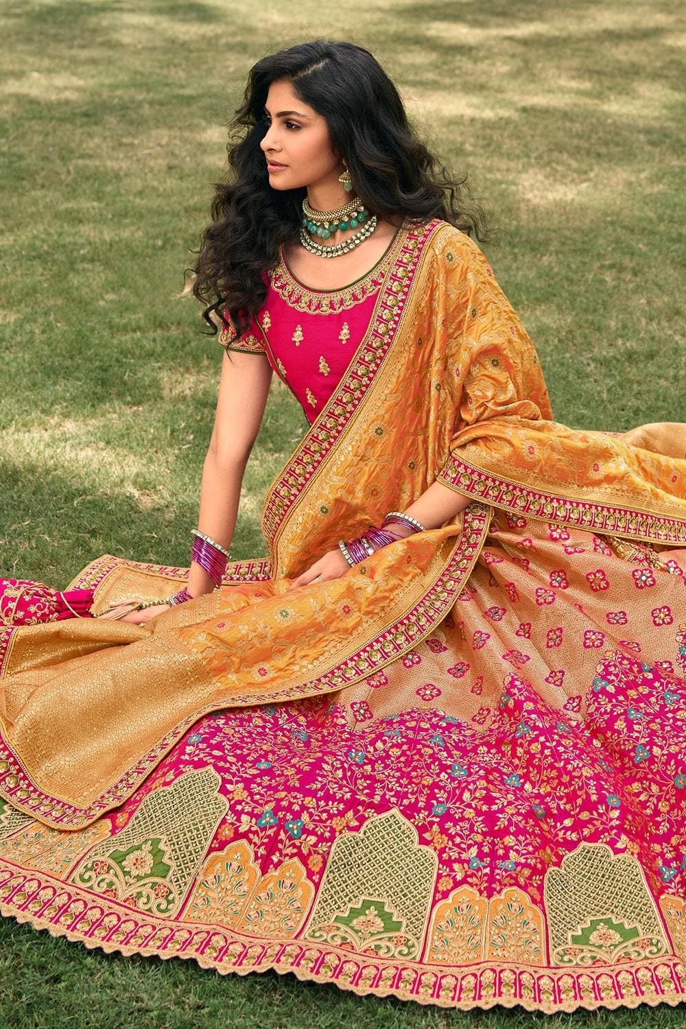 Indian Bridal Lehenga for wedding with designs By Best online store. –  Karagiri Global