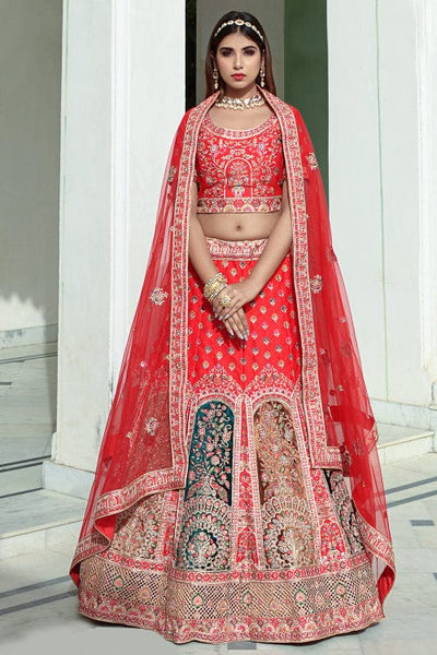 Rose Red Designer Lehenga Choli at Rs 3548 | Mumbai| ID: 24429138662