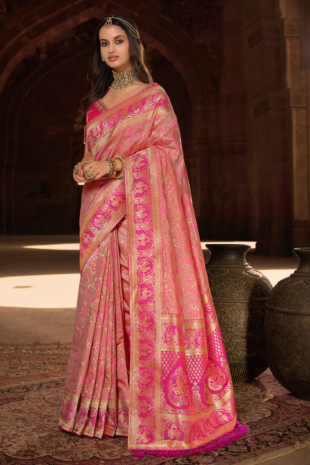 Buy Chestnut Brown Designer Saree online-Karagiri