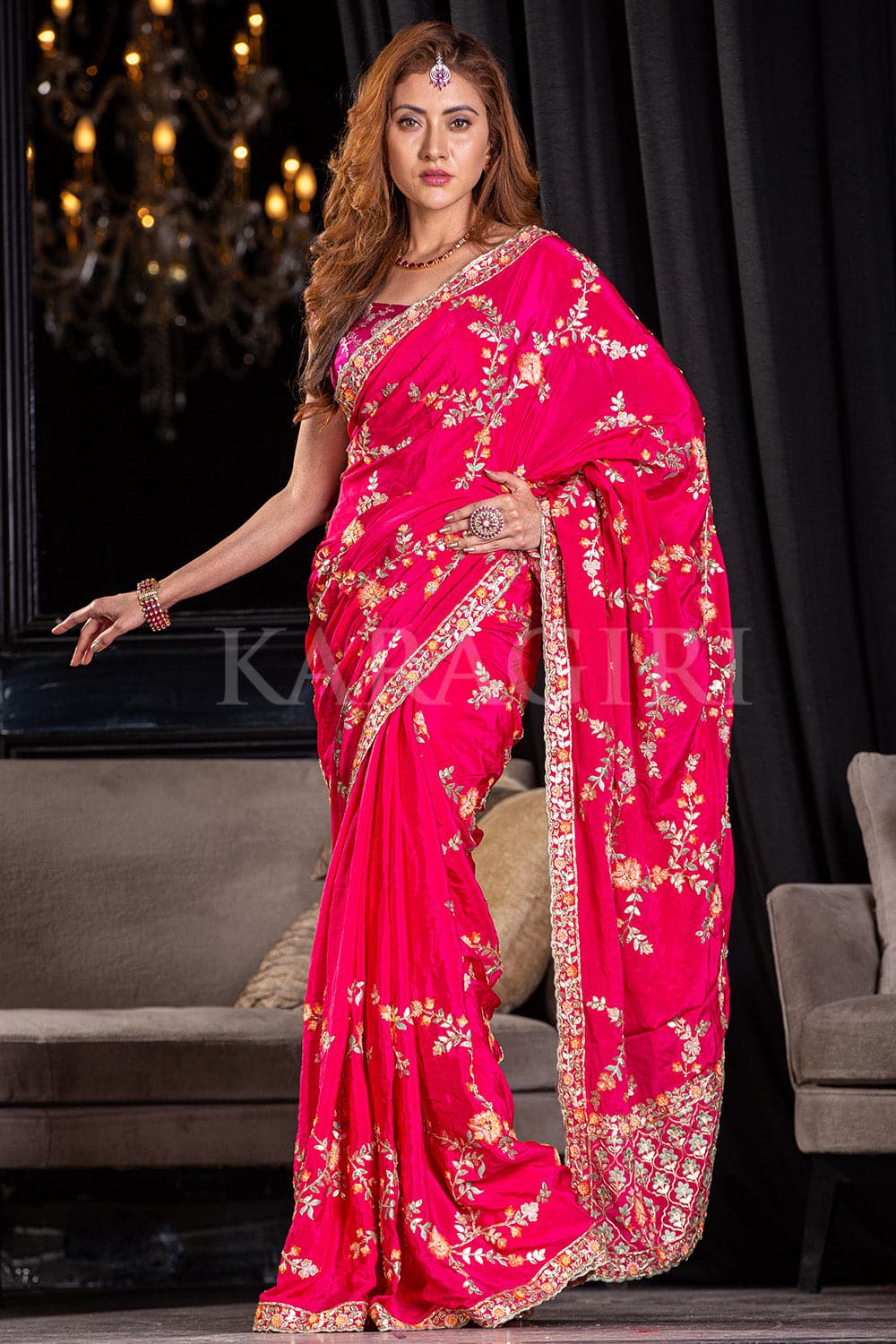 Organza Saree - Buy Classy Designer Organza Sarees Online| Myntra