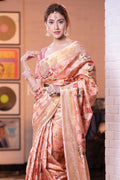 Digital Print Saree Apricot Orange Digital Print Saree saree online