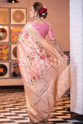 Digital Print Saree Apricot Orange Digital Print Saree saree online