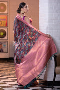 Digital Print Saree Brink Pink Digital Print Saree saree online