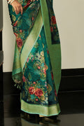 floral print saree