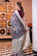 Digital Print Saree Essex Blue Digital Print Saree saree online