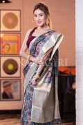 Digital Print Saree Essex Blue Digital Print Saree saree online