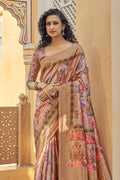 Digital Print Saree Flamingo Pink Digital Print Saree saree online