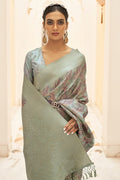 Digital Print Saree Light Green Digital Print Saree saree online