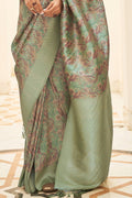 Digital Print Saree Light Green Digital Print Saree saree online