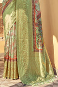 Digital Print Saree Mint Green Digital Print Saree saree online