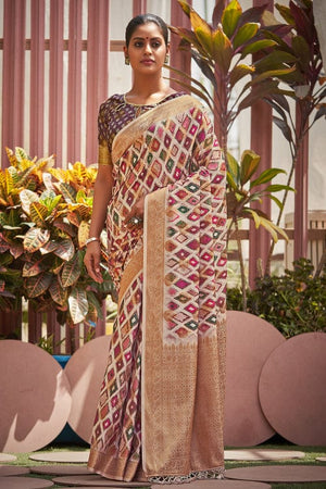 Multicolour Digital Print Saree