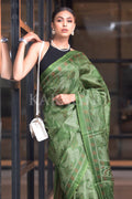 Digital Print Saree Olive Green Digital Print Saree saree online