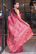 Digital Print Saree Strawberry Pink Digital Print Saree saree online