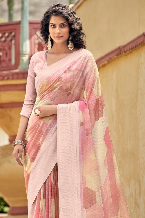 Kalaa Varsha Georgette Saree - Digital Print Sarees