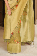 Digital Print Saree Yellow Digital Print Saree saree online