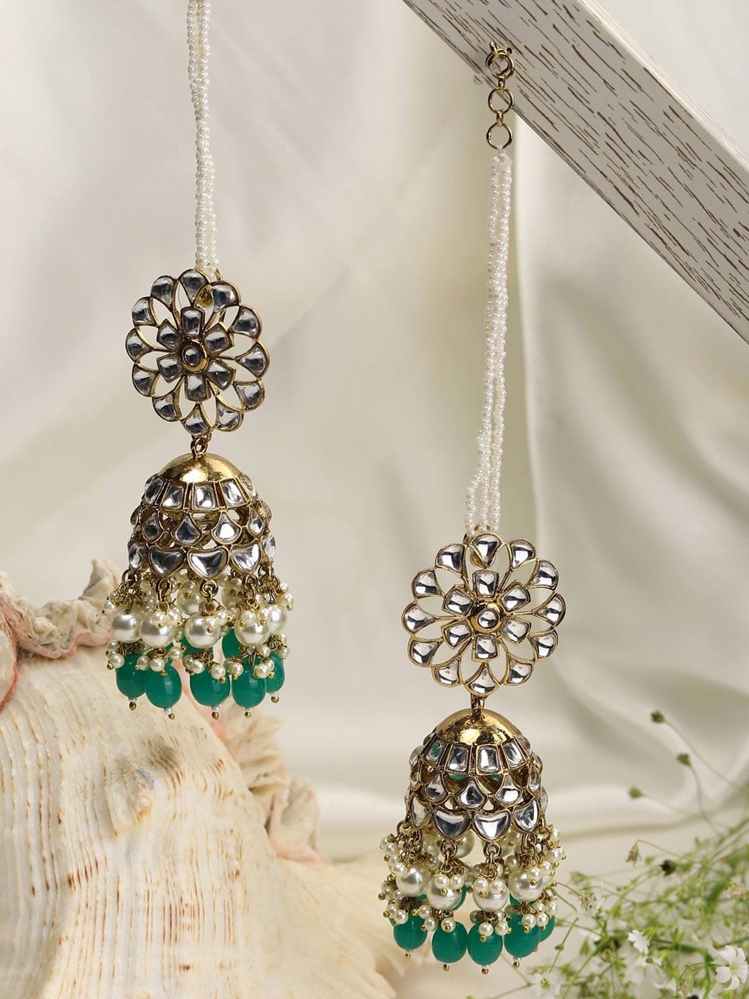 Buy Nextbuye Traditional Kashmiri Big Jhumka Earrings Online