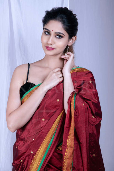 Ilkal Handloom Sarees Online - Nerige Story - Medium