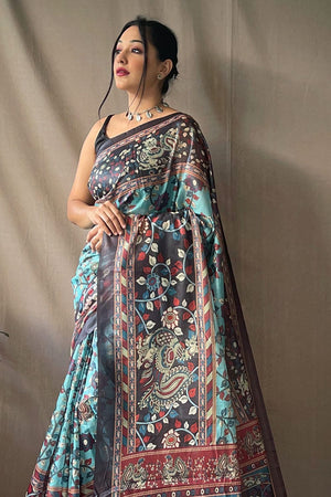 Buy Kalamkari Sarees Online at Reasonable Price - Karagiri