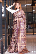 Kalamkari Saree Sangria Brown Kalamkari Saree saree online