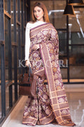 Kalamkari Saree Sangria Brown Kalamkari Saree saree online