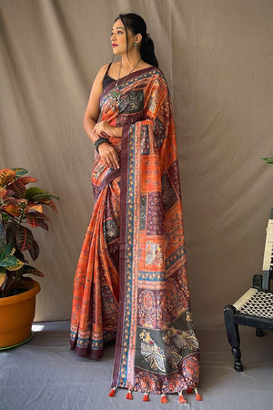 Kalamkari sarees with outlet price