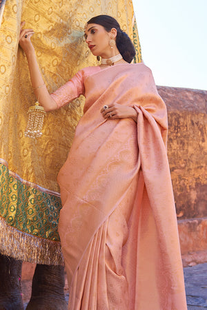 Buy TheBulkydeal Self Design Molakalmuru Cotton Linen Pink Sarees Online @  Best Price In India | Flipkart.com