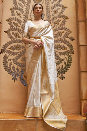 White Pure Georgette Wedding Sarees, White Pure Georgette Wedding Saris and  White Pure Georgette Wedding Sarees Online Shopping