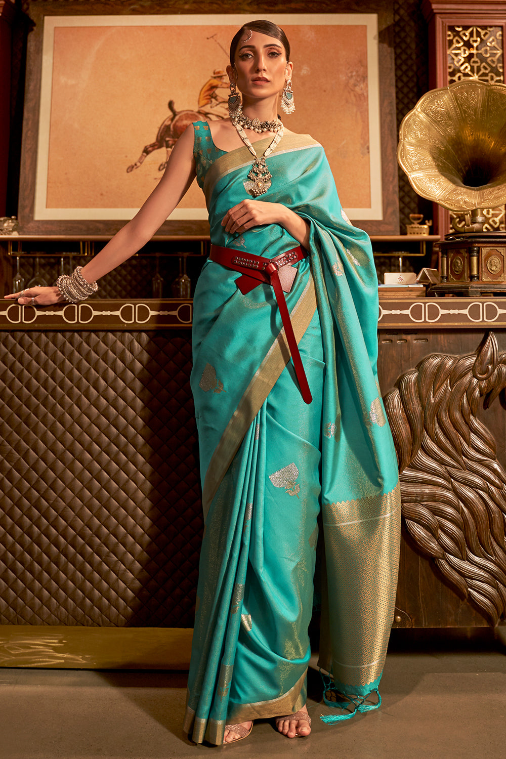 Latest Fancy Designer Blue Rich Pallu Soft Silk Saree – Sareewave