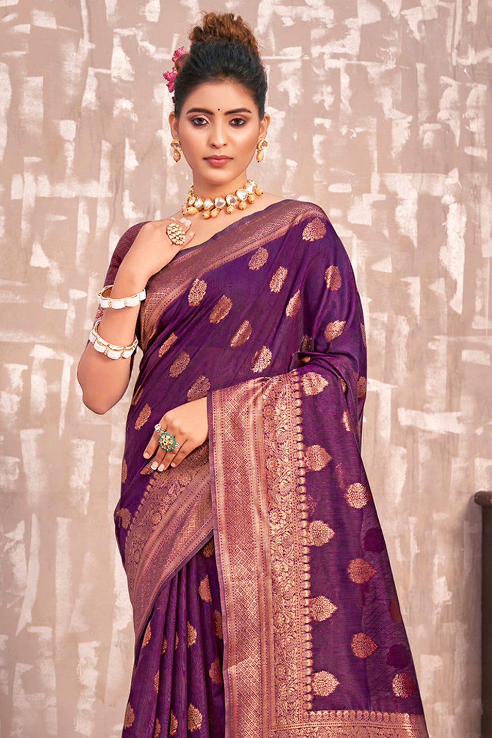 Blueberry outlet print saree