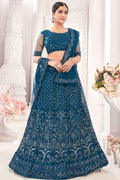 blue lehenga choli