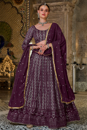 Indigo Purple Lehenga Choli