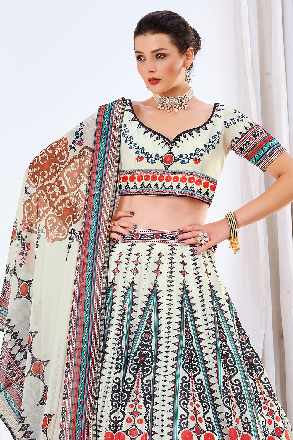 Buy White Lehenga Choli for Women Georgette With 9mm Sequnce Embroidered  Party Wear Lehenga Choli,indian Wedding Lengha Choli Festival Unstiche  Online in India - Etsy