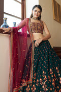 red lehenga choli