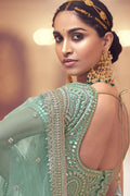 greeen lehenga choli