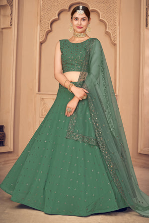 Sea Green Lehenga Choli