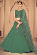 green lehenga choli