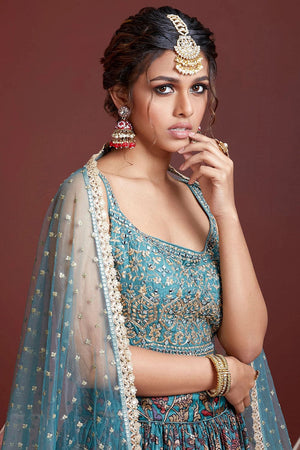 Bhumi Pednekar Looks Magnificent In This Sparkly Blue Lehenga | Bollywood  Stylish Designer Lehenga. | Formal dresses long, Stylish designer, Fashion