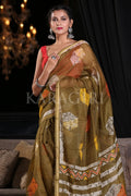 linen saree