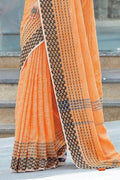 linen cotton saree