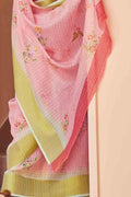 Linen Saree Flamingo Pink Linen Saree saree online