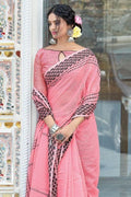 linen saree images