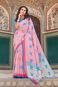 pink saree