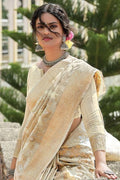 linen saree blouse designs