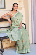 linen saree