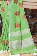 linen saree